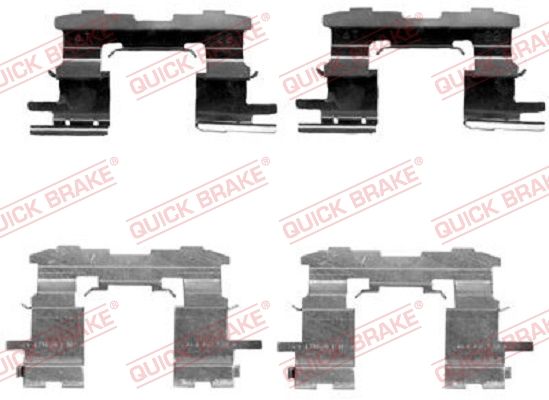 QUICK BRAKE Lisakomplekt, ketaspiduriklotsid 109-1631